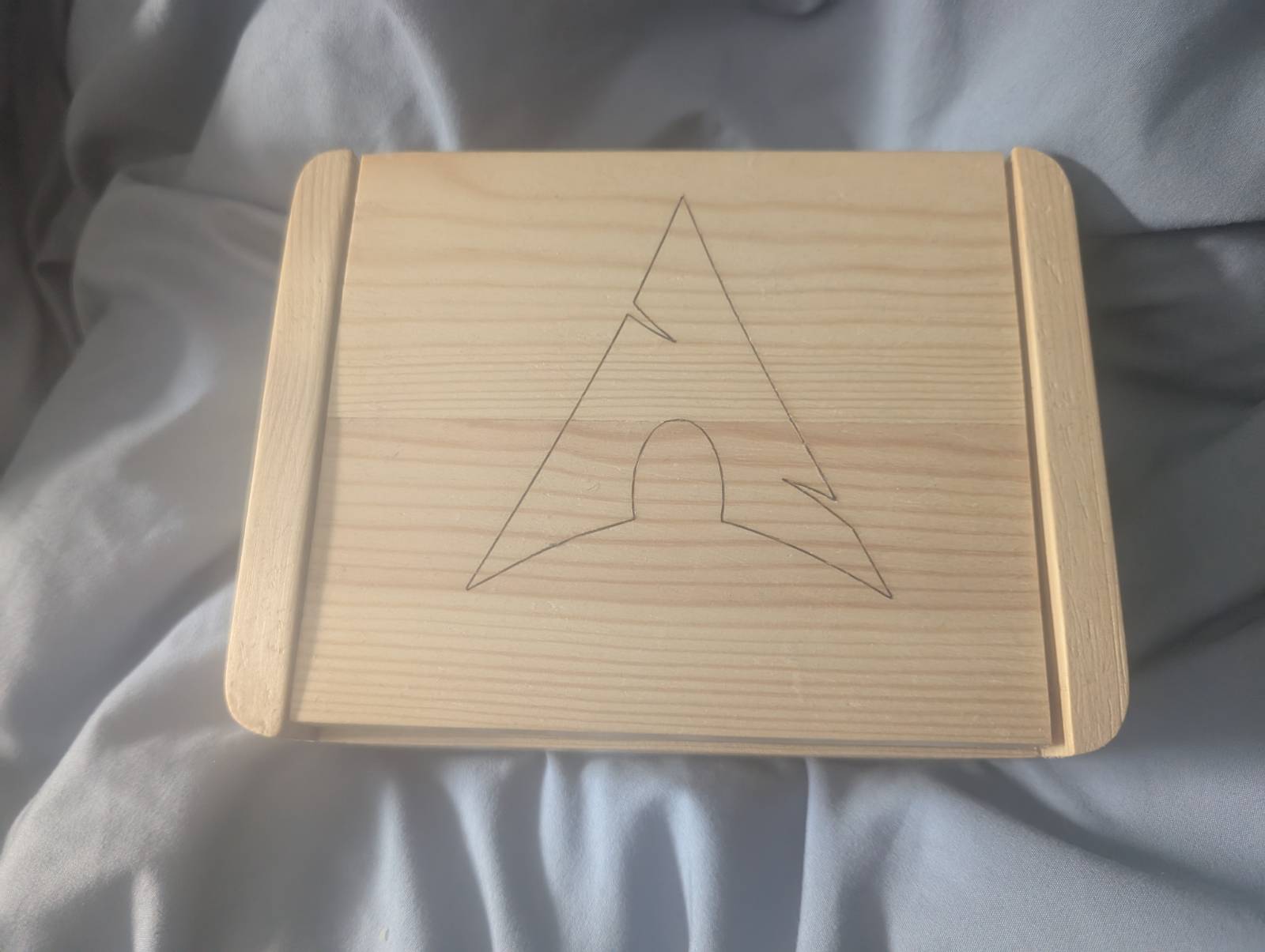 Laser-engraved Oak Box